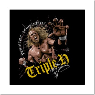 Triple H Crack Posters and Art